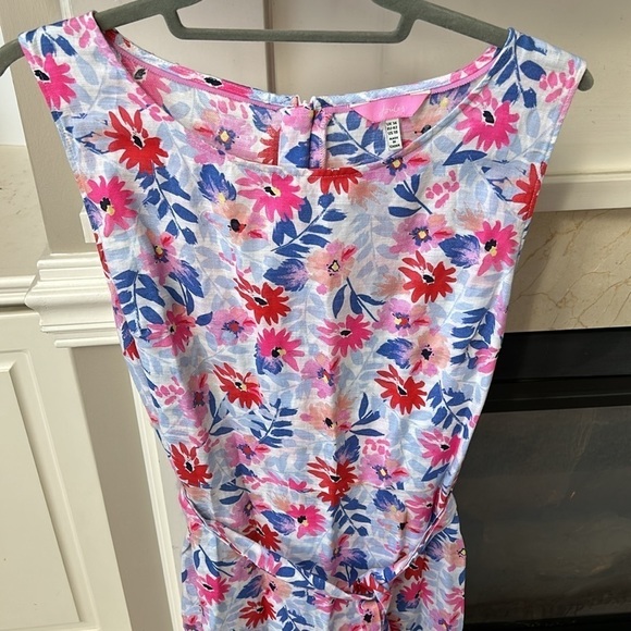 Joules Fiona Blue Posy Floral Midi Dress Size 10 - Picture 3 of 11